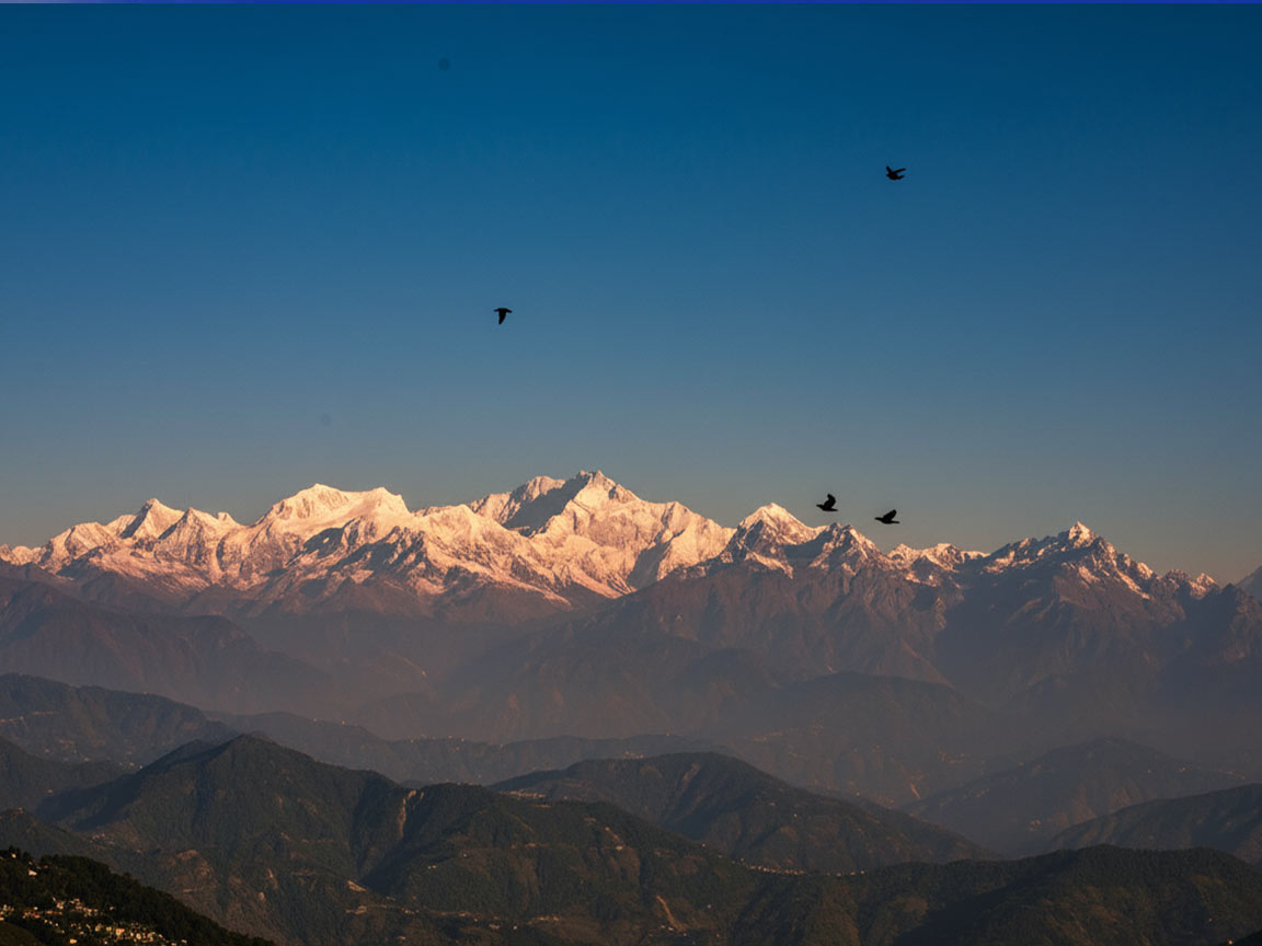 Kanchenjunga Mountain View