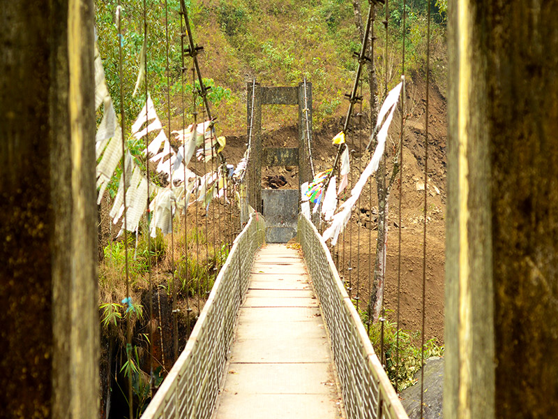 Bhakutar River Bridge, Lingtam, East Sikkim
